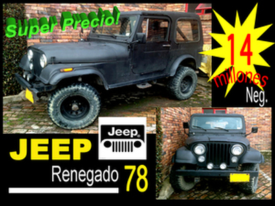 Jeep Renegade 1978, Automática, 4 litres - Bogotá