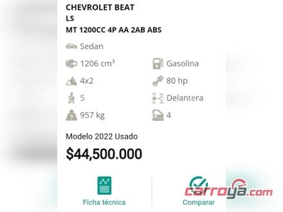 Chevrolet Beat 1.2 LS 2022