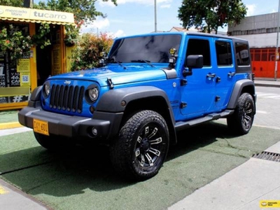 Jeep Wrangler 3.6 Sport Unlimited usado gasolina azul $180.000.000