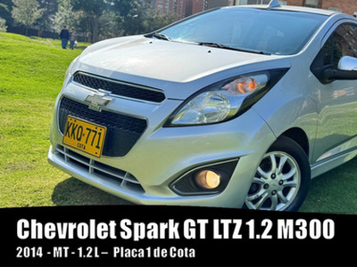 Chevrolet Spark Gt Ltz 1.2 M300 Mt Gris-2014 - Placa 1 Cota