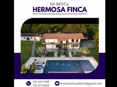 Finca en arriendo en Montenegro