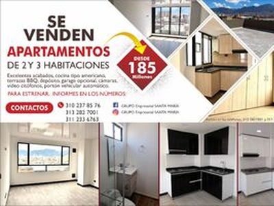 Venta de hermosos apartamentos de 2 y 3 habitaciones - Bogotá
