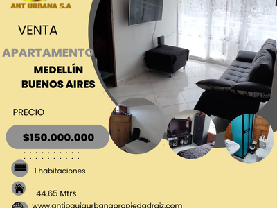Apartamento en venta Buenos Aires, Medellín, Antioquia, Colombia
