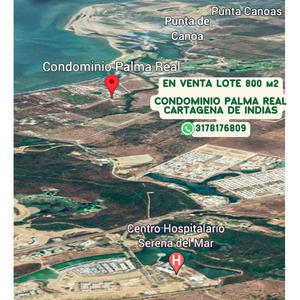 Venta Lote De 800m2 En Condominio Palma Real Cartagena | Manzanillo Del Mar