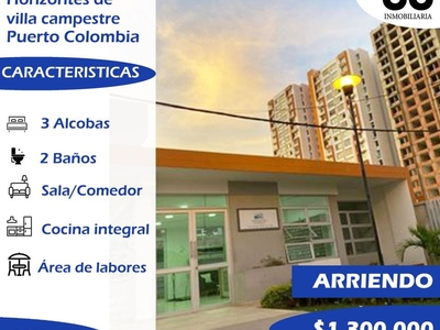 Apartamento en arriendo Horizontes De Villa Campestre, Transversal 3b, Sabanilla Montecarmelo, Barranquilla, Atlántico, Colombia