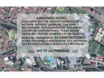 Exclusivo hotel de 260 m2 en alquiler Medellín, Colombia