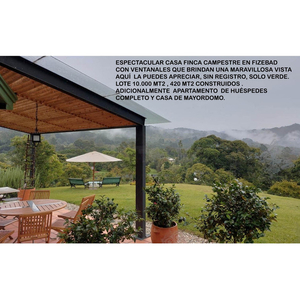Venta Casa Campestre Antioquia Retiro Fizebad Represa Luxury 10.000 M2