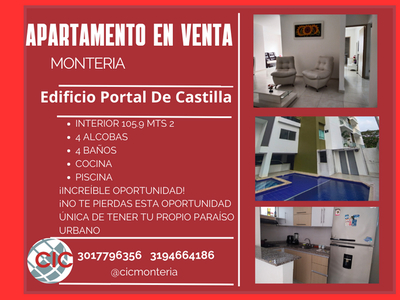 Apartamento en venta en Montería