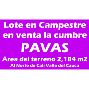 Lote Campestre En Venta En Pavas La Cumbre Valle Del Cauca